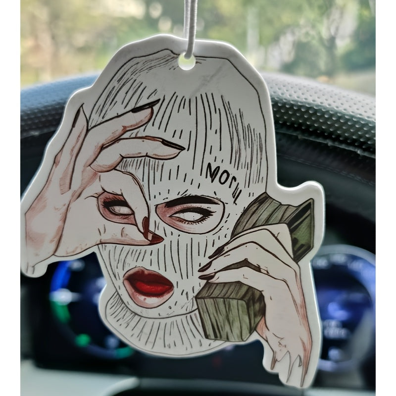 1pc/5pcs/10pcs Miniature Figure Air Freshener Paper Scented Tablets for Car