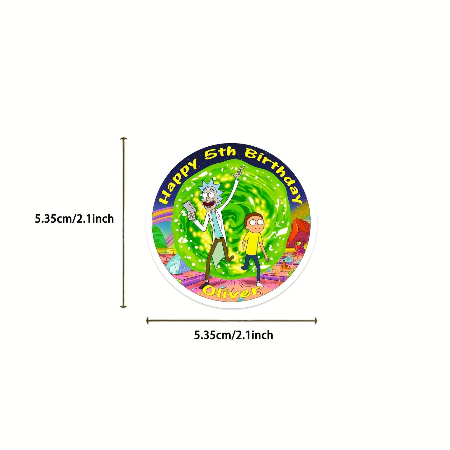 50pcs Rick and Morty Themed Self-Adhesive Stickers, Suitable for Computers, Water Bottles, Instruments, Suitcase Decals, Holiday Party Decorations, Perfect Gift for Friends