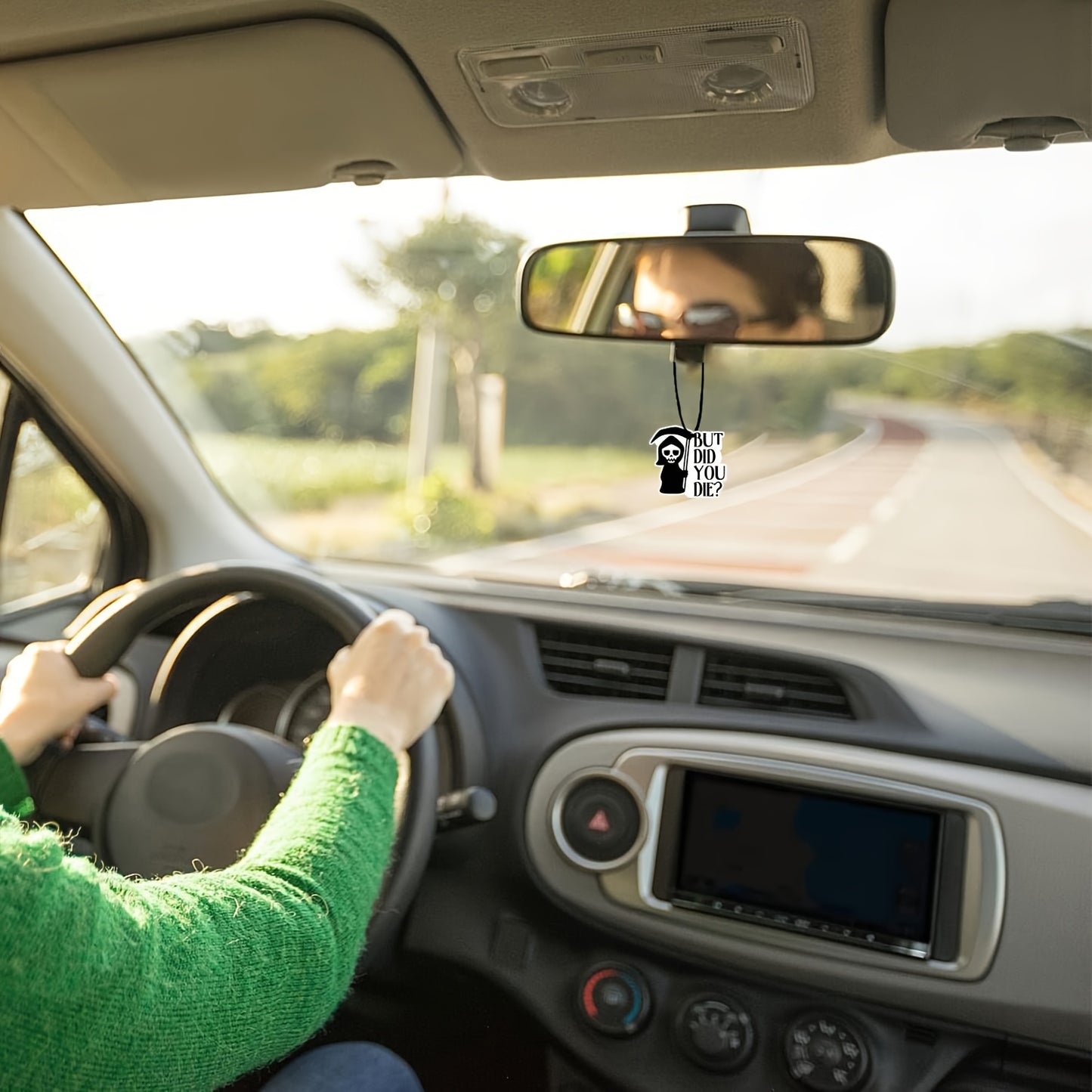 BUT DID YOU DIE Car Air Fresheners, Wardrobe Aromatherapy Tablets, Perfumes, Rearview Mirror Hanging Decorations, Car Accessories Interior Pendants