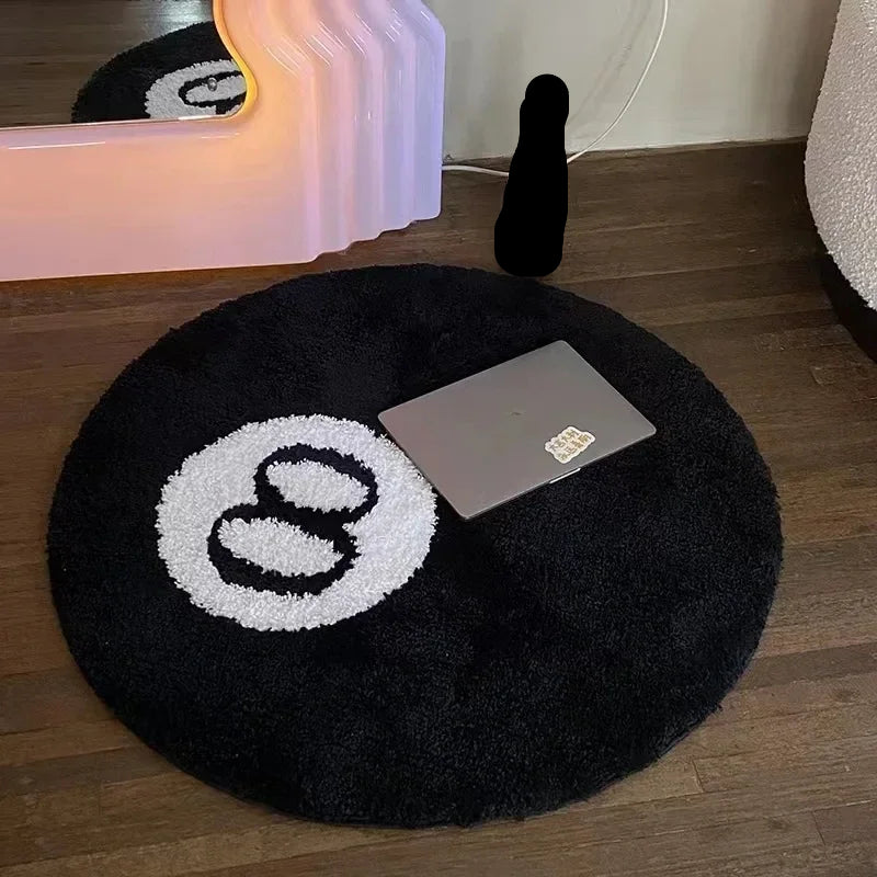 pool 8 game room rug