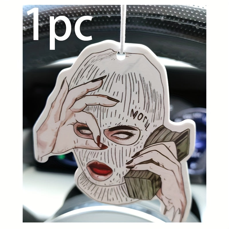 1pc/5pcs/10pcs Miniature Figure Air Freshener Paper Scented Tablets for Car