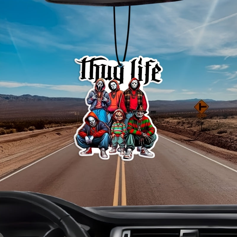 Thug life Car Air Fresheners, Wardrobe Fragrant Pendant, Perfumes, Rearview Mirror Hanging Decorations, 10pcs Car Accessories Interior Pendants- Gifts for Friends, Family, Wife, Lover