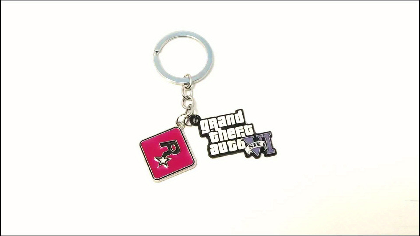 R Star Classic Star Keychain, Letter Car Pendant, Car Pendant