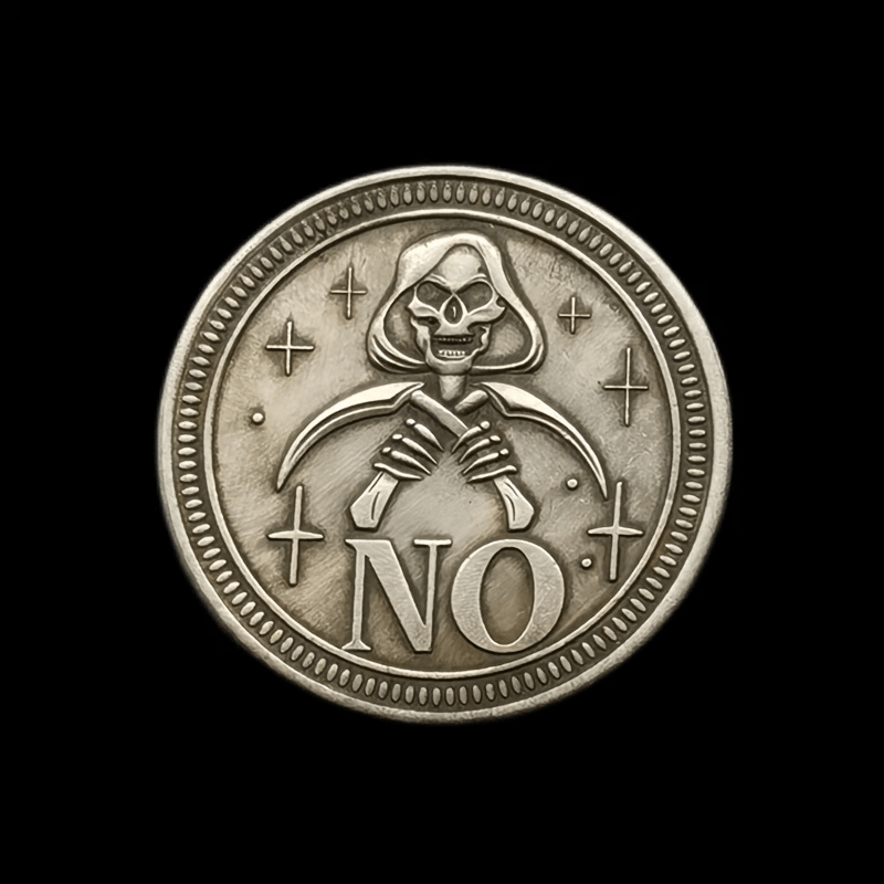 YES Or NO Lucky Coin, Make Decision Souvenir Coin, Double Sided Badge, Collectible Beautiful Gifts