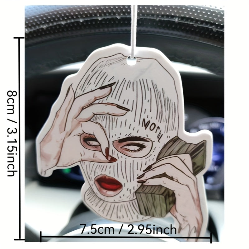 1pc/5pcs/10pcs Miniature Figure Air Freshener Paper Scented Tablets for Car