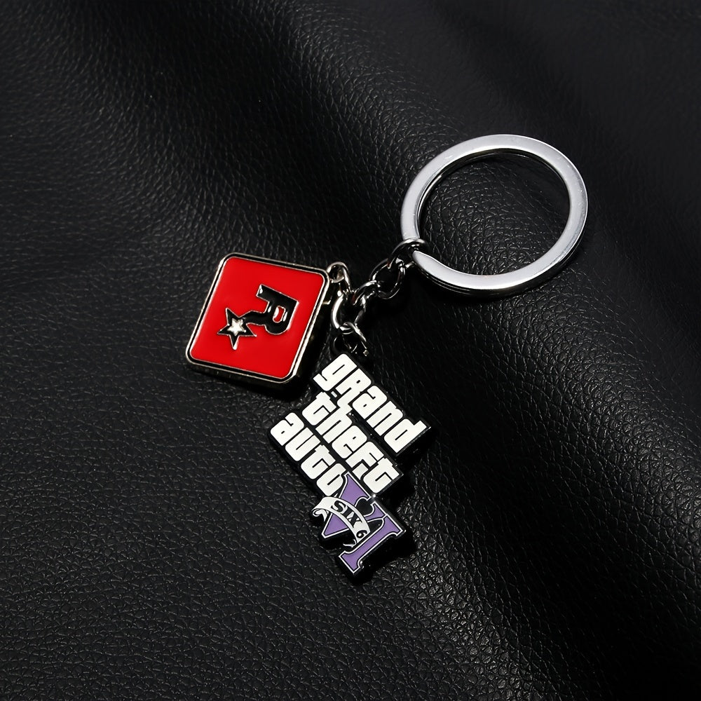 R Star Classic Star Keychain, Letter Car Pendant, Car Pendant