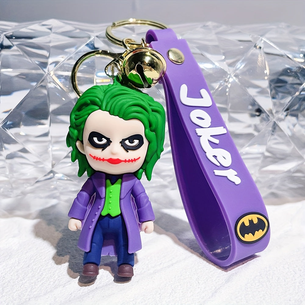 Anime Cartoon Batman Joker Keychain Cute Halloween Series Keyring Gift for Friends Affordable Gift