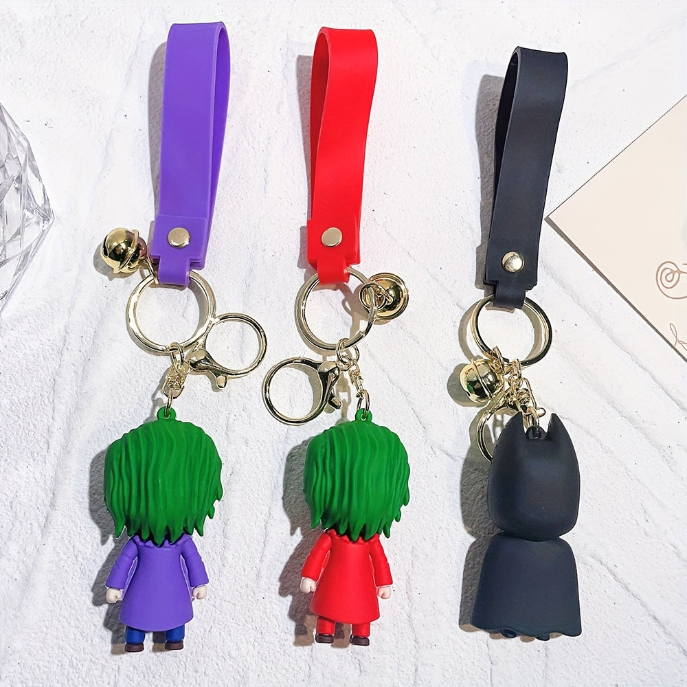 Anime Cartoon Batman Joker Keychain Cute Halloween Series Keyring Gift for Friends Affordable Gift