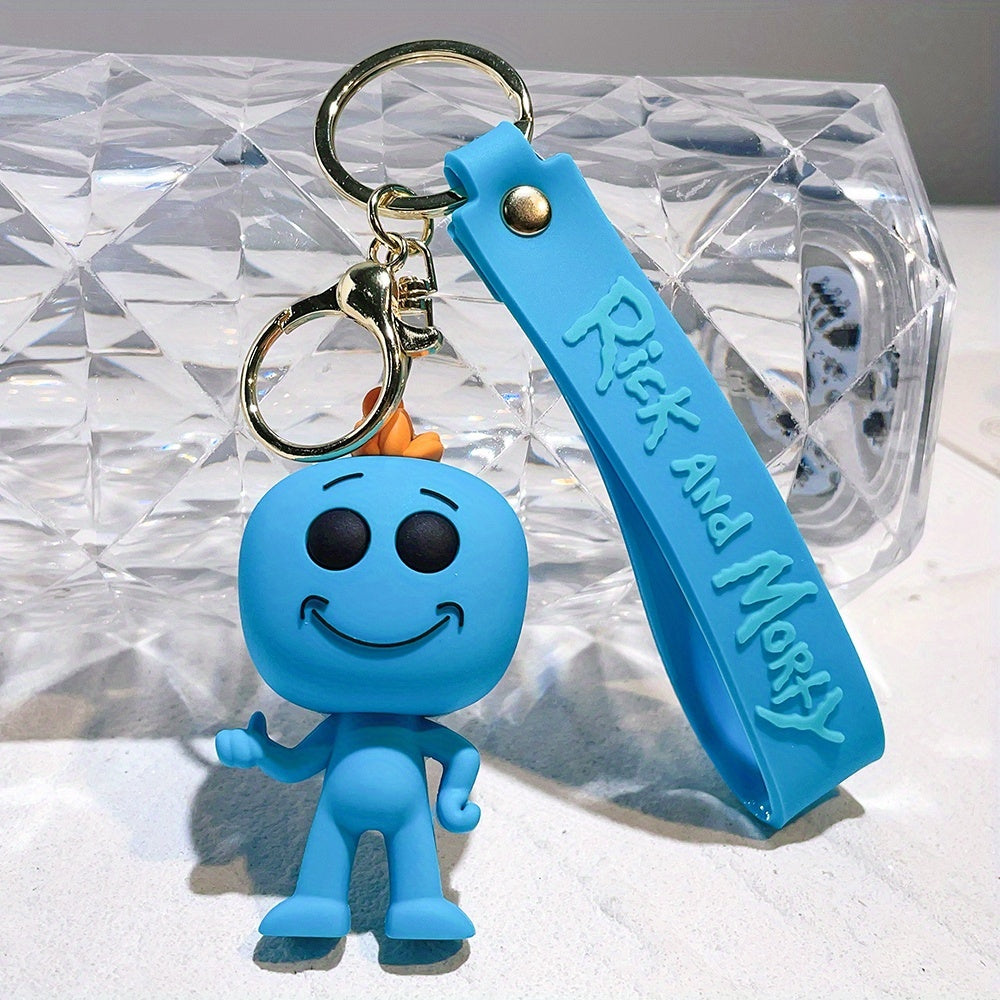 1or4pcs A must-have for science fiction fans! Rick and Morty keychains, Men's keychains, holiday gifts, for family and friends