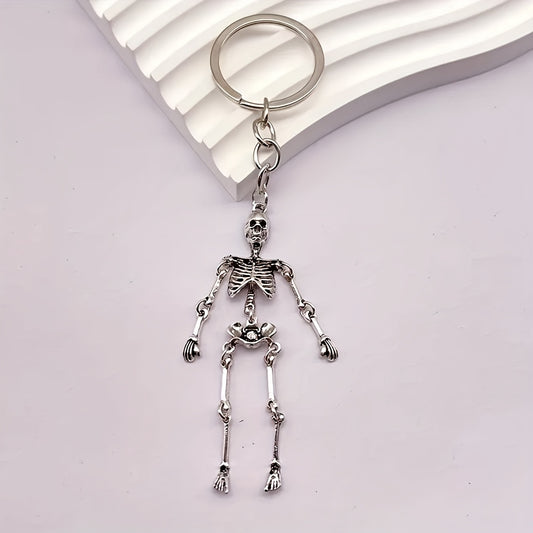 1pc Skeleton Keyring, Halloween Keychain, Skeleton Gift, Gothic Keyring, Gothic Gifts, Skull Keyring, Skeleton Accessories, Gothic Bag Accessory, Ideal for gifts