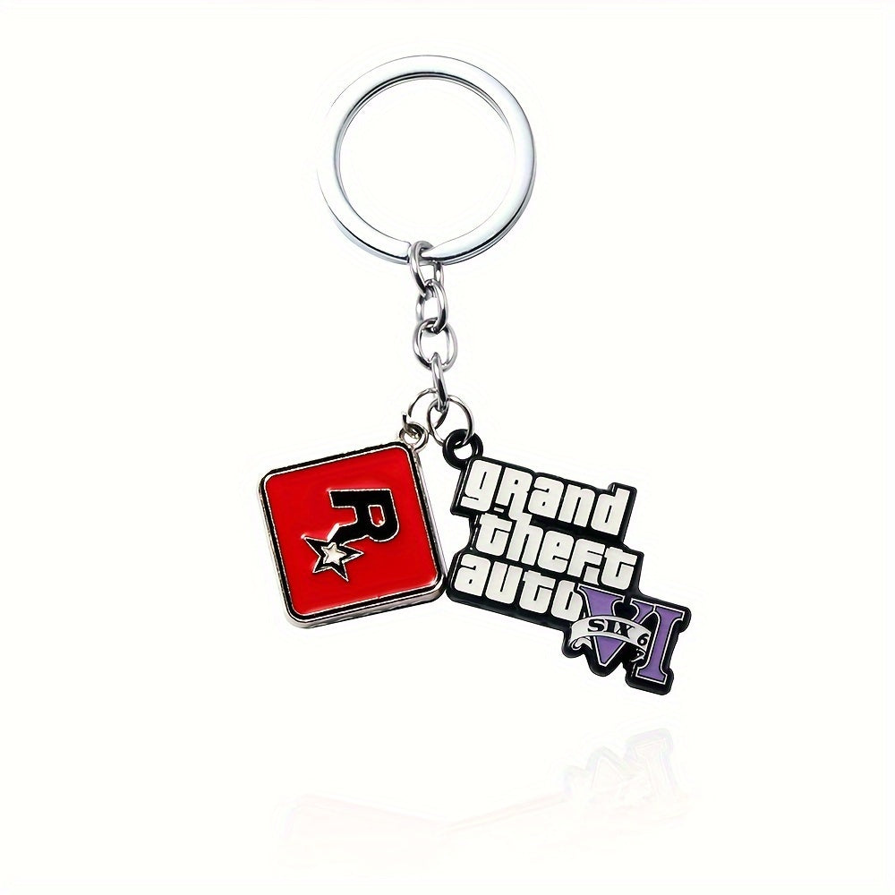 R Star Classic Star Keychain, Letter Car Pendant, Car Pendant