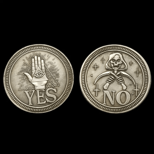 YES Or NO Lucky Coin, Make Decision Souvenir Coin, Double Sided Badge, Collectible Beautiful Gifts