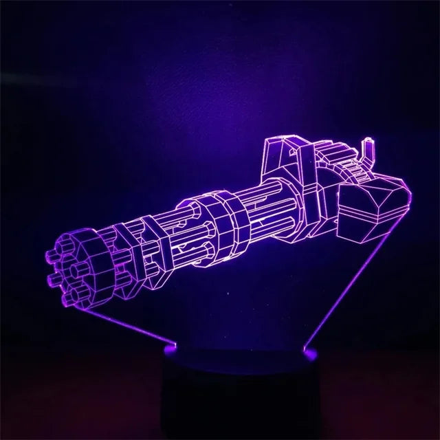 Game Rifle 3d Led Night Light