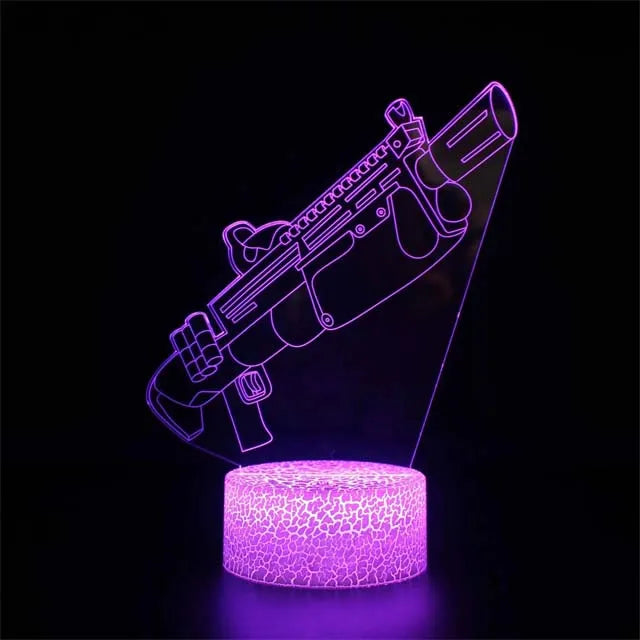 Game Rifle 3d Led Night Light