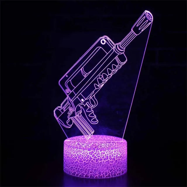 Game Rifle 3d Led Night Light