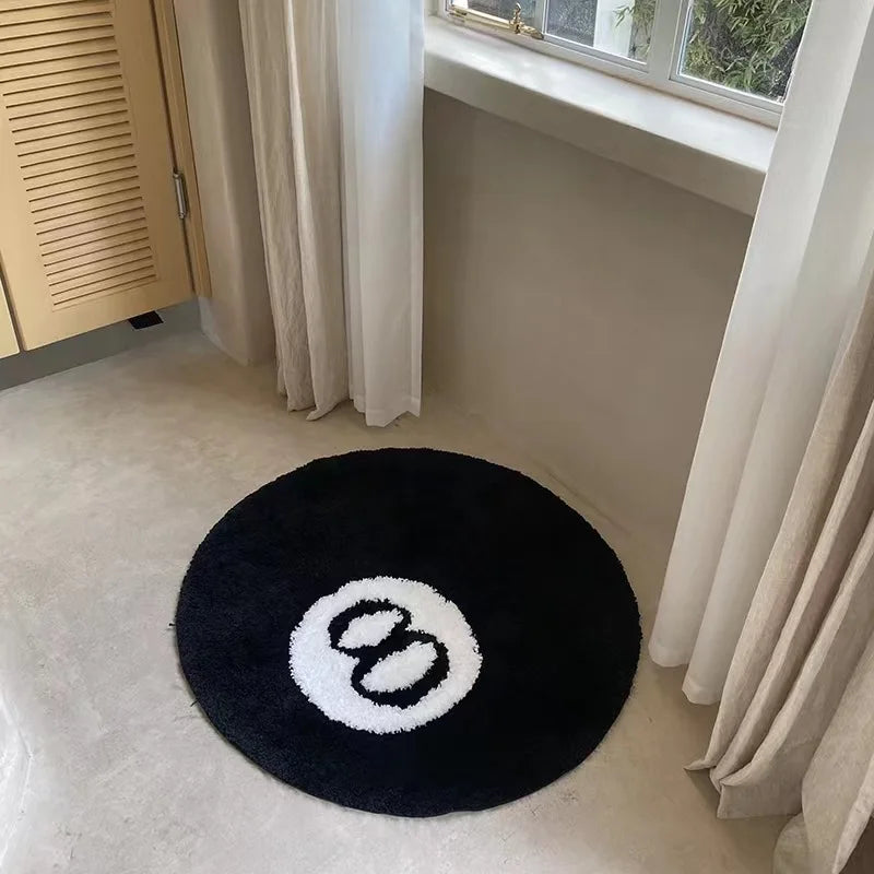 pool 8 game room rug
