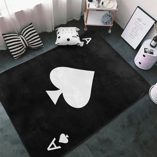 Poker Card Pattern Carpet Home