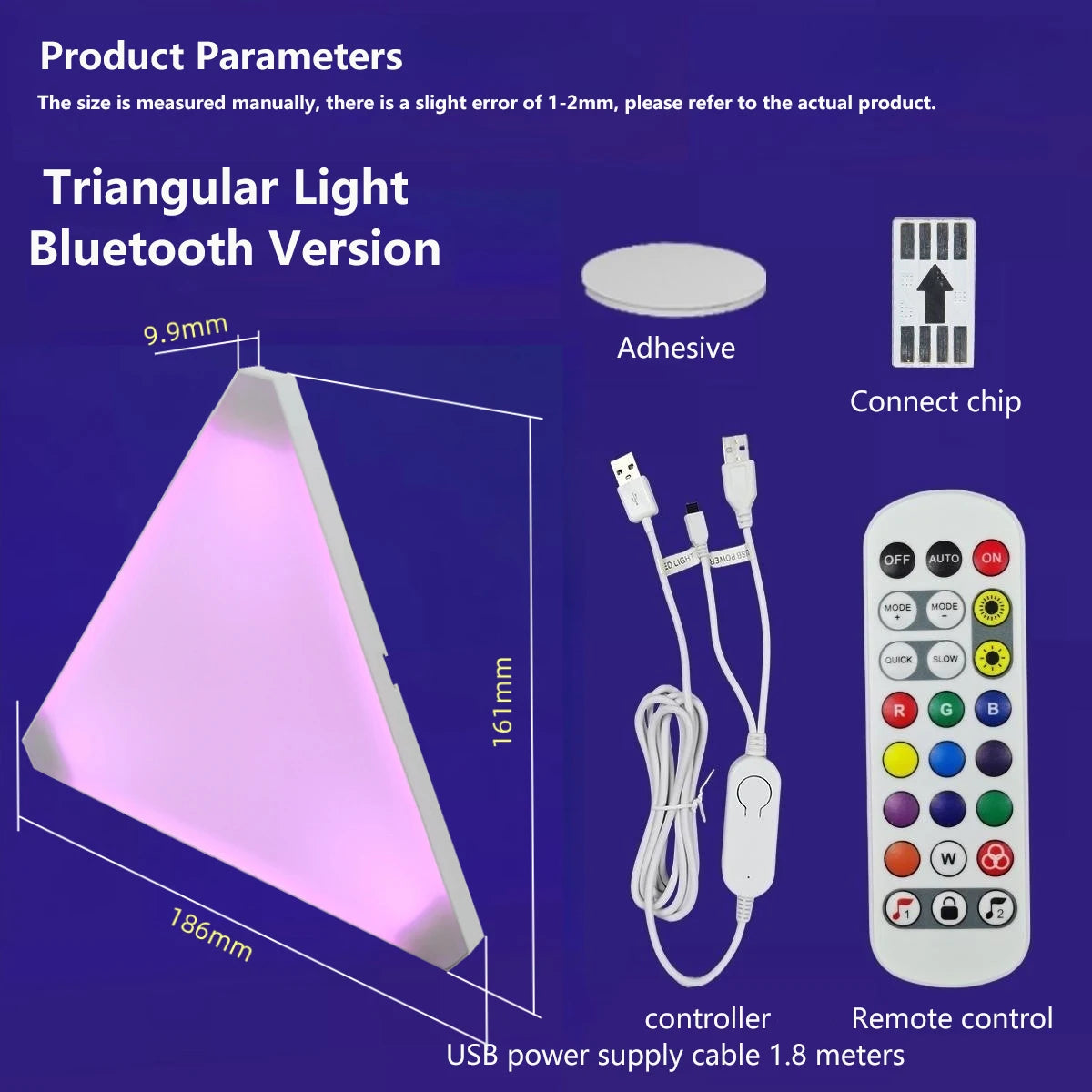 Super Thin LED Triangle Lamps