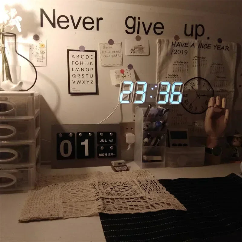 Digital Clock Wall