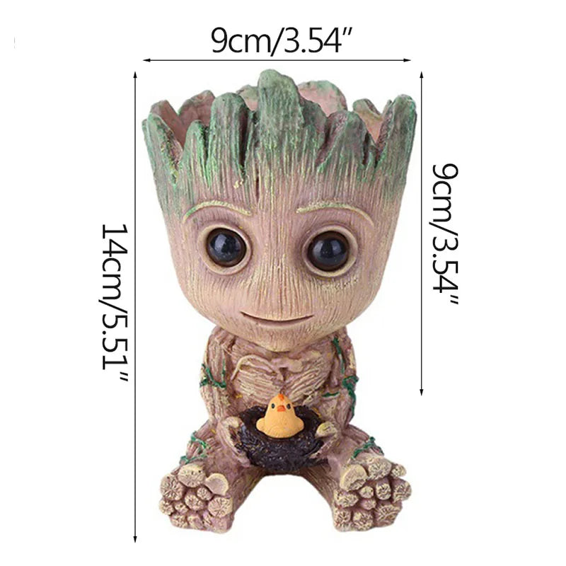 Groot cartoon statue