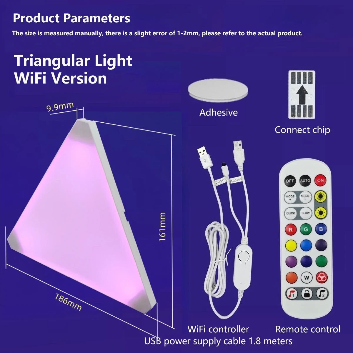 Super Thin LED Triangle Lamps