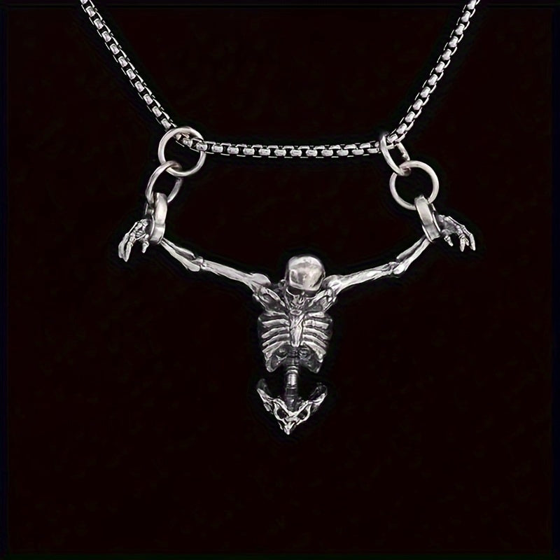 Skull Pendant Necklace For Men And Women, Fashion Versatile Party Birthday Holiday Gift