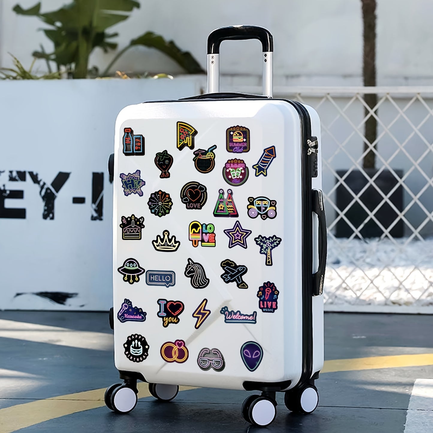 200pcs Dopamine Neon Mixed Stickers, Colorful Graffiti Stickers For Motorcycle Luggage Refrigerator Easter gift