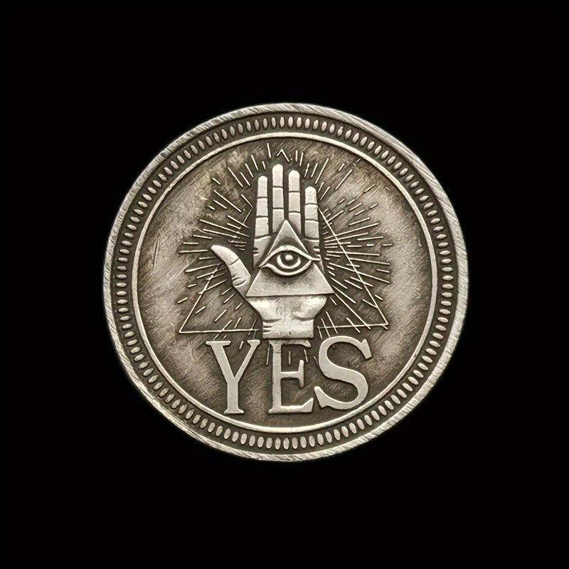 YES Or NO Lucky Coin, Make Decision Souvenir Coin, Double Sided Badge, Collectible Beautiful Gifts