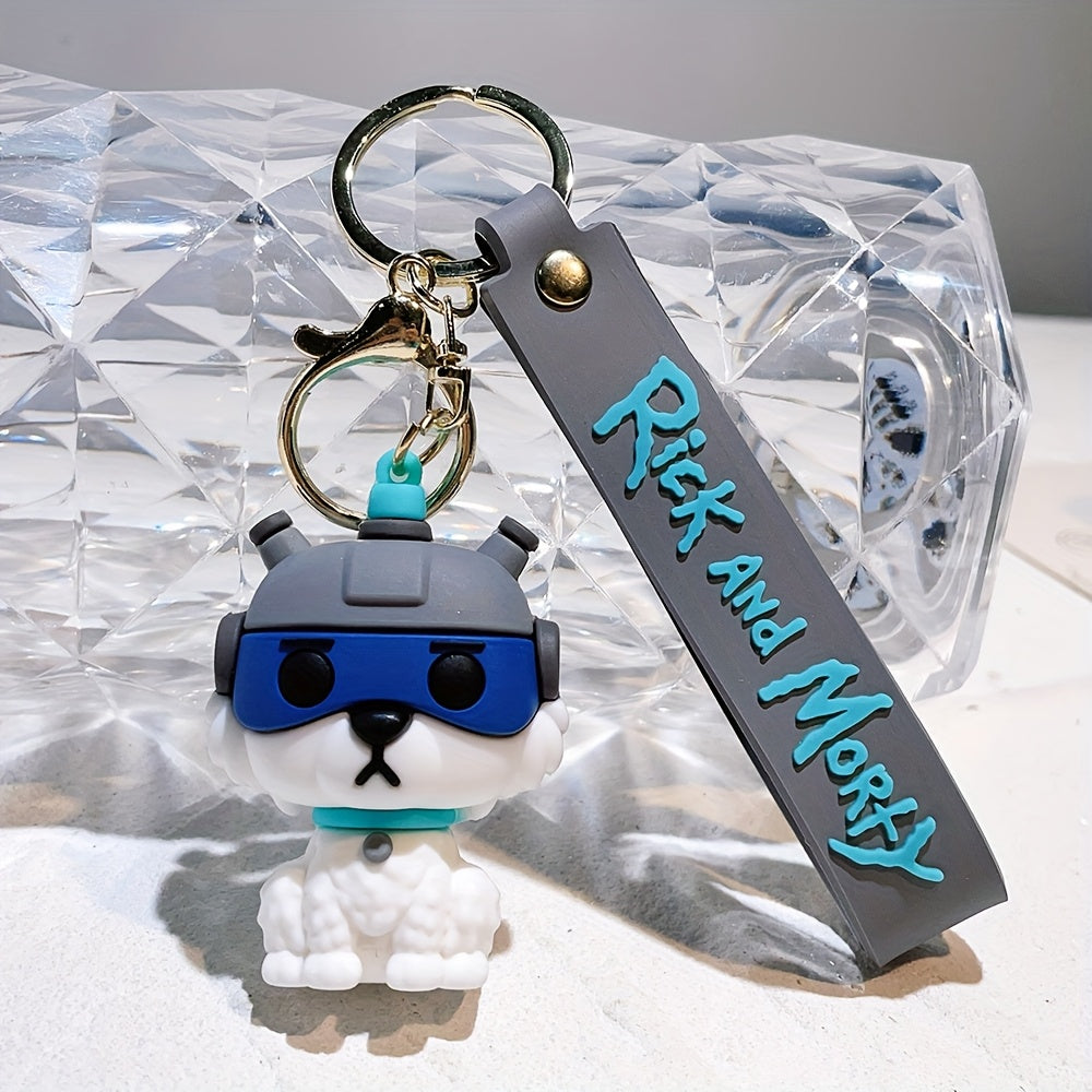1or4pcs A must-have for science fiction fans! Rick and Morty keychains, Men's keychains, holiday gifts, for family and friends