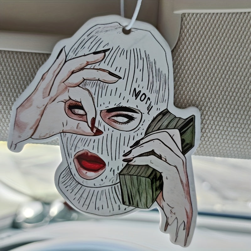 1pc/5pcs/10pcs Miniature Figure Air Freshener Paper Scented Tablets for Car