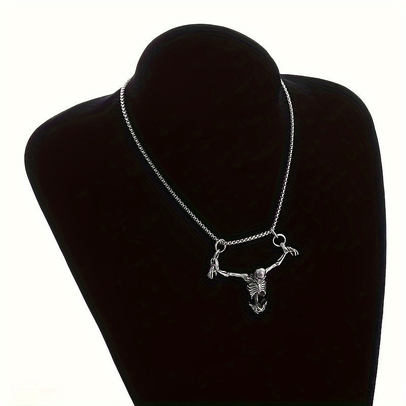 Skull Pendant Necklace For Men And Women, Fashion Versatile Party Birthday Holiday Gift
