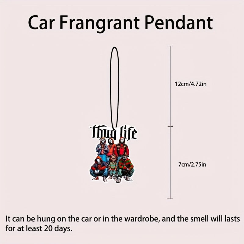 Thug life Car Air Fresheners, Wardrobe Fragrant Pendant, Perfumes, Rearview Mirror Hanging Decorations, 10pcs Car Accessories Interior Pendants- Gifts for Friends, Family, Wife, Lover