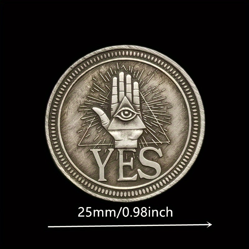 YES Or NO Lucky Coin, Make Decision Souvenir Coin, Double Sided Badge, Collectible Beautiful Gifts