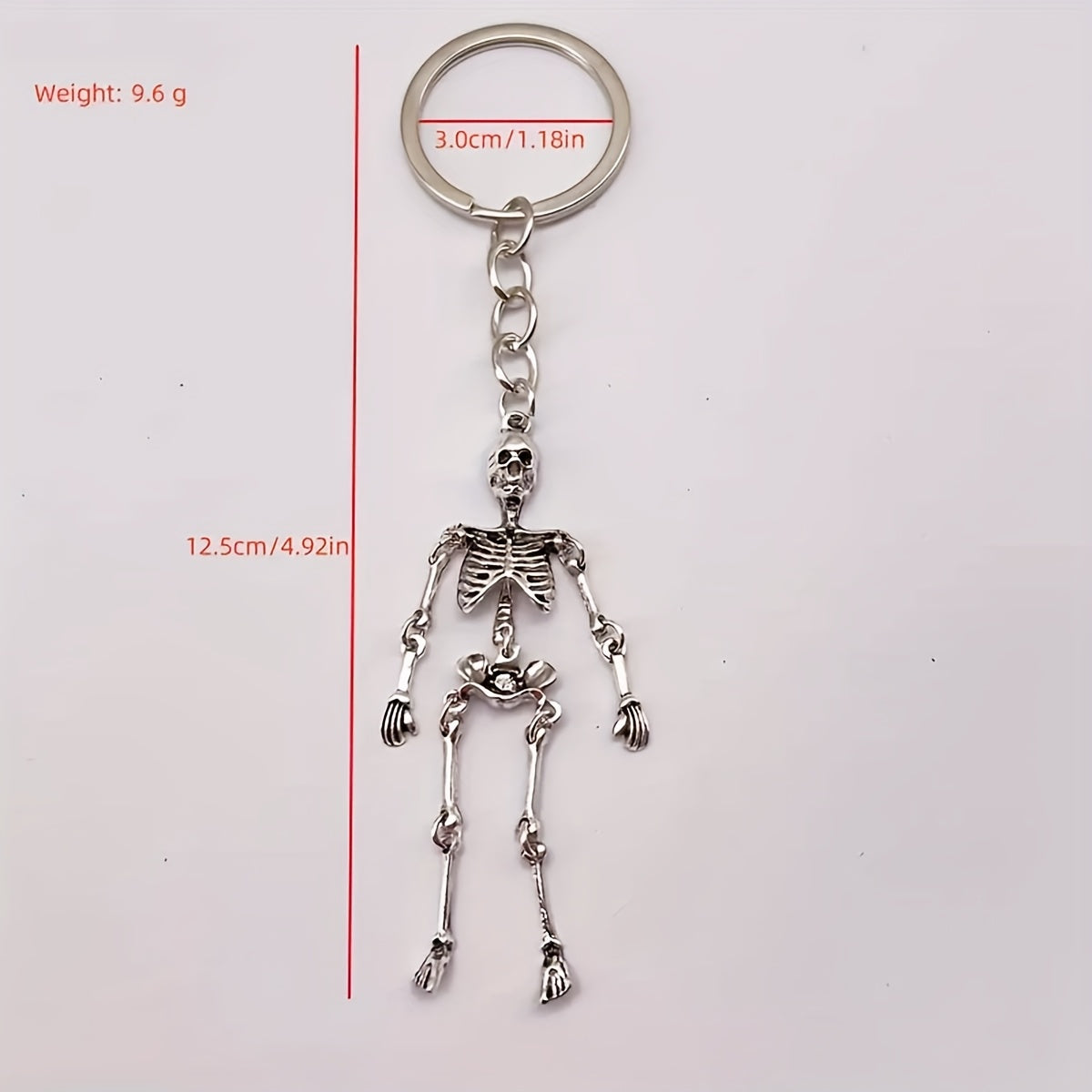 1pc Skeleton Keyring, Halloween Keychain, Skeleton Gift, Gothic Keyring, Gothic Gifts, Skull Keyring, Skeleton Accessories, Gothic Bag Accessory, Ideal for gifts
